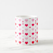 Liebespfeile & Blüten Klassischer Becher Kaffeetasse (Mittel)