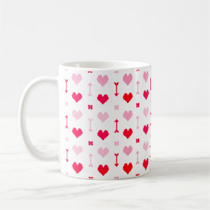 Liebespfeile & Blüten Klassischer Becher Kaffeetasse
