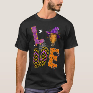 Liebespferd Halloween Hexenhut Reitsport T-Shirt