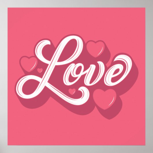 Liebesposter 24x24 poster (Vorne)