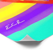 Liebesposter mit Schichten Poster (Ecke)