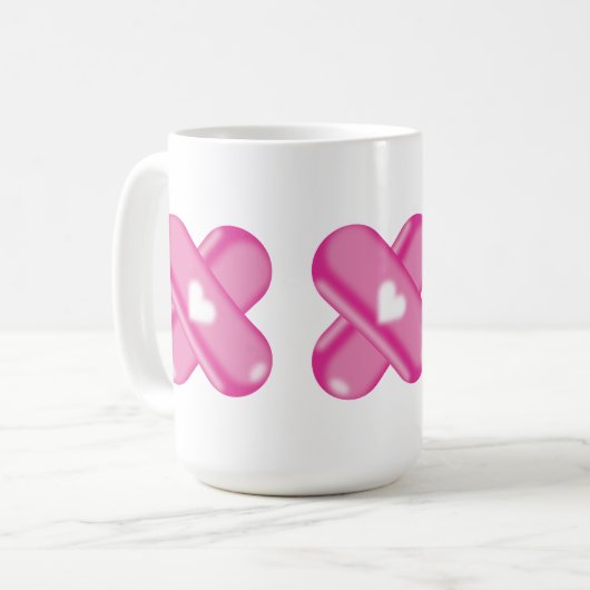 Liebespotion Rosa Pille Kaffeetasse (Vorderseite Links)