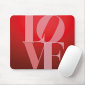 Liebesromanze Rot Pink Mousepad (Mit Mouse)