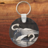 Liebesschwäne Schlüsselanhänger (Vorderseite)