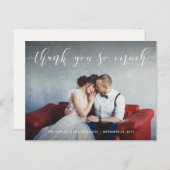 Liebesskript | Vielen Dank für Foto Postkarte (Vorne/Hinten)