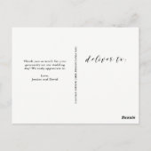 Liebesskript | Vielen Dank für Foto Postkarte (Rückseite)