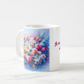 Liebessplitter in Blütenblättern, Karte für alle, Kaffeetasse (Vorderseite Links)