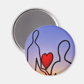 Liebesstatue Magnet (Vorderseite/Rückseite)