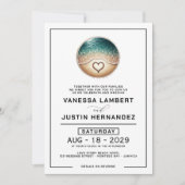 Liebesstrand Einladung (Vorderseite)