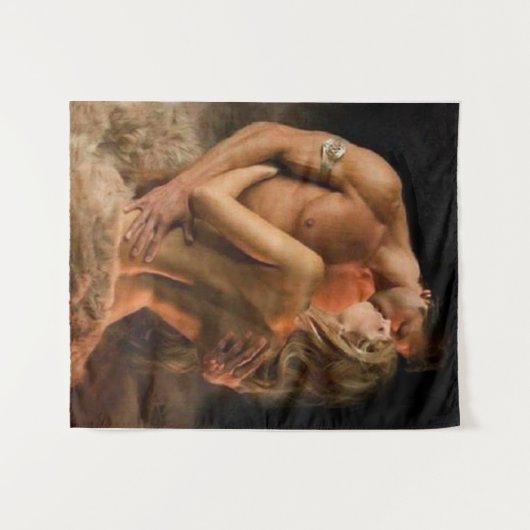 Liebestreffen Wandteppich (Vorderseite (Horizontal))