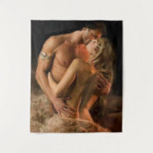 Liebestreffen Wandteppich (Vorderseite)