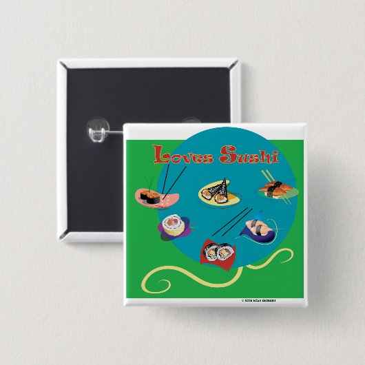 Liebesushi Button (Vorne & Hinten)