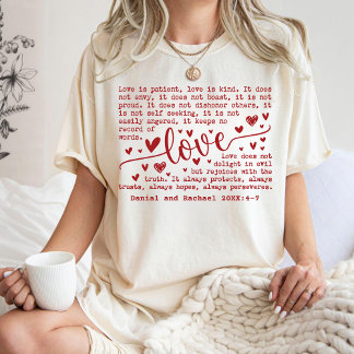 Liebesvers mit Namen als Hochzeitsgeschenk Tri-Blend Shirt