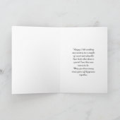 Liebesvögel/ 25. Hochzeitstag Karte (Innenseite)