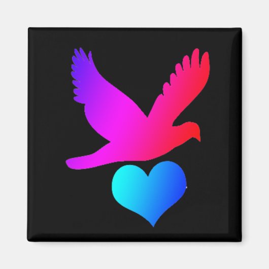 Liebesvogel 2 magnet (Vorne)