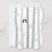 Liebesvögel 5.5"x8.5" Einladung zur Hochzeit (Rückseite)