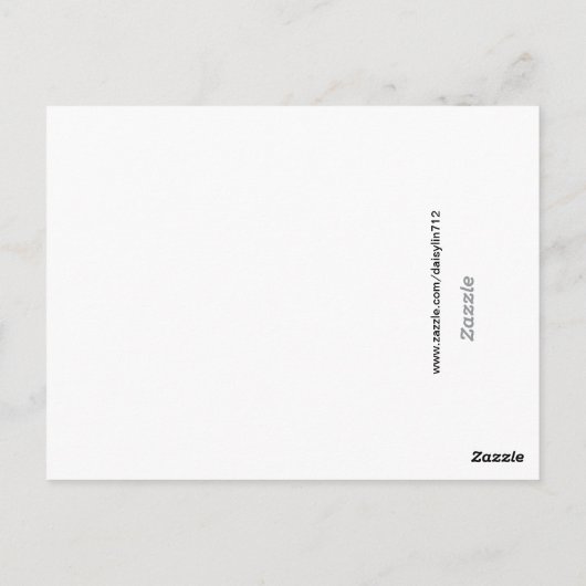 Liebesvögel auf Navy Blue Wedding Welcome Card Postkarte (Rückseite)