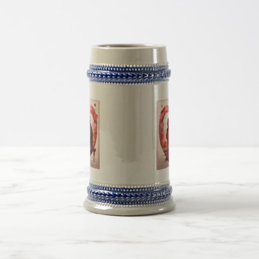 Liebesvögel Bierglas (Mittel)