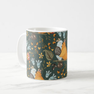 Liebesvögel Bohemisches Muster Kaffeetasse