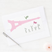 Liebesvögel Danke, Sticker (Umschlag)