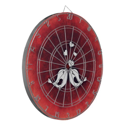 Liebesvögel Dartscheibe (Vorderseite Links)