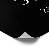 Liebesvögel, dekoratives Hochzeitsbanner Poster (Ecke)