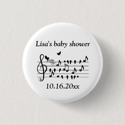 Liebesvögel, die eine Erweiterung der Familie erwa Button (Vorderseite)