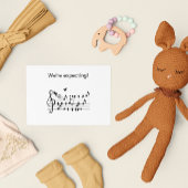 Liebesvögel, die eine Erweiterung der Familie erwa Einladung