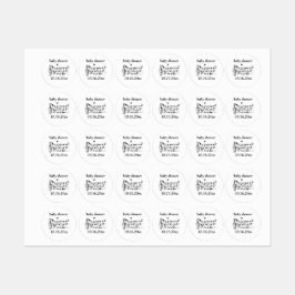 Liebesvögel, die eine Erweiterung der Familie erwa Etiketten