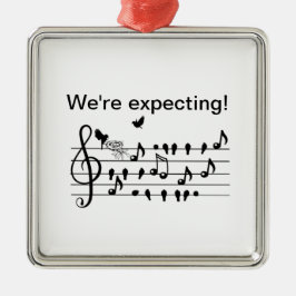 Liebesvögel, die eine Erweiterung der Familie erwa Ornament Aus Metall