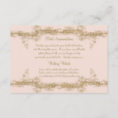 Liebesvögel Etching Glamour Vintag Driving Info Begleitkarte (Rückseite)