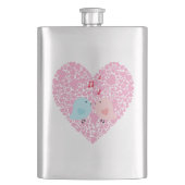 Liebesvögel Flachmann (Vorderseite)