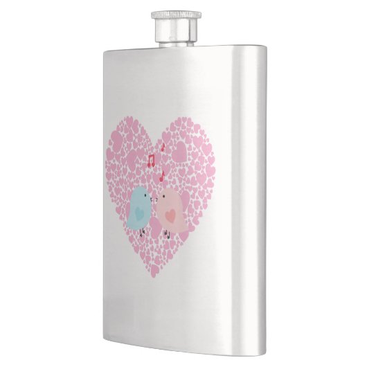 Liebesvögel Flachmann (Links)