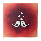 Liebesvögel Fliese (Vorderseite)