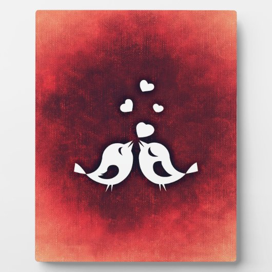 Liebesvögel Fotoplatte (Vorderseite)