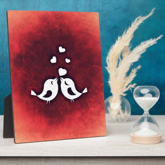 Liebesvögel Fotoplatte (Seite)