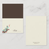 Liebesvögel geflochtene Platzkarten (Vorne/Hinten)