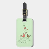 Liebesvögel Gepäckanhänger (Vorderseite vertikal)