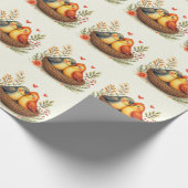 Liebesvögel Geschenkpapier (Ecke)