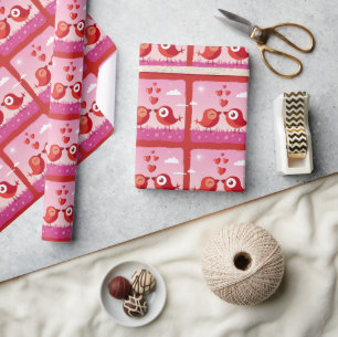 Liebesvögel Geschenkpapier
