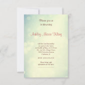 Liebesvögel Geschichte 2 Bridal Dusche Einladung (Rückseite)