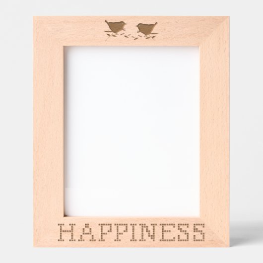 Liebesvögel glücklich geätzte Rahmen (Vorderseite)