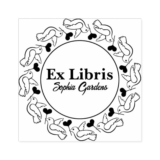 Liebesvögel Gummistempel (Prägung)