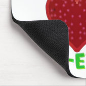 Liebesvögel Herz Geschenk Mousepad (Ecke)