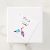 Liebesvögel & Herz-Hochzeitsgeschenk Geschenkanhänger (Beispiel)