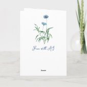 Liebesvögel | Herzlichen Glückwunsch zur Ehe Karte (Rückseite)