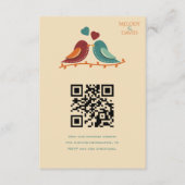 Liebesvögel Hochzeit Begleitkarte (Vorderseite)