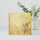 Liebesvögel+Hochzeit Einladungen (Stehend Vorderseite)