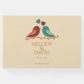 Liebesvögel Hochzeit Gästebuch (Vorderseite)