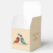 Liebesvögel Hochzeit Geschenkschachtel (Geöffnet)